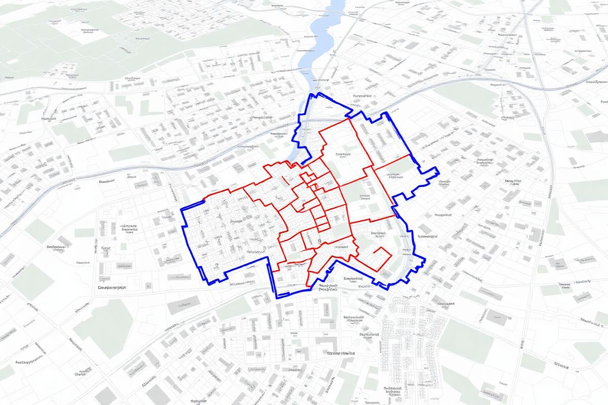Fastighetskarta med fastighetsgränser och ägardata från Lantmäteriet