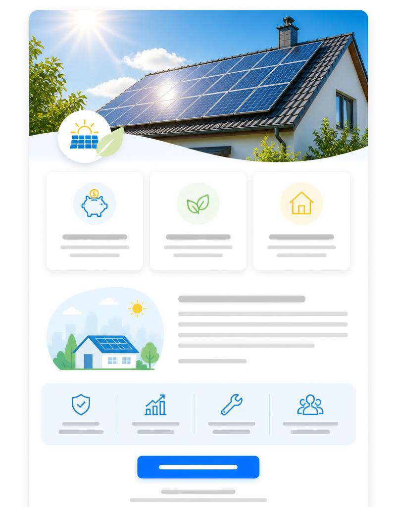 Exempel på e-postutskick till BRF om solceller och energibesparing